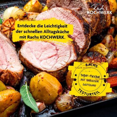 Аерофритюрниця Rachs KOCHWERK Vario-Doppelkammer 9 л з подвійною камерою, сенсорним керуванням та 8 програмами, 2700 Вт, чорна