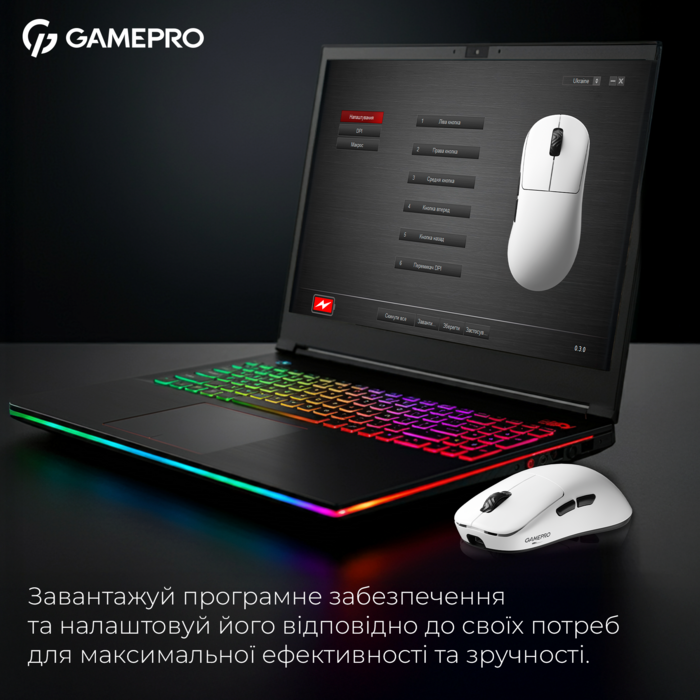 Бездротова ігрова миша GamePro Asgard Loki (GM022W)