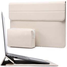 Чохол-сумка для ноутбука HYZUO 15 дюймів з підставкою для MacBook, бежевий