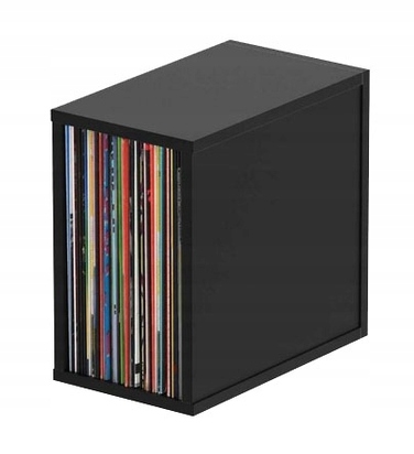 Полиця для вінілових платівок Glorious Record Box 55, чорна, 1 шт.
