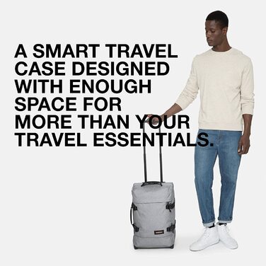 Валіза Eastpak TRANVERZ S 42 л, 51x32,5x23 см, Sunday Grey, сіра