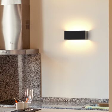Світильник LED Homefire настінний 5W чорний, внутрішній, з регульованим променем, тепле біле світло 3000K для спальні, вітальні, коридору, сходів