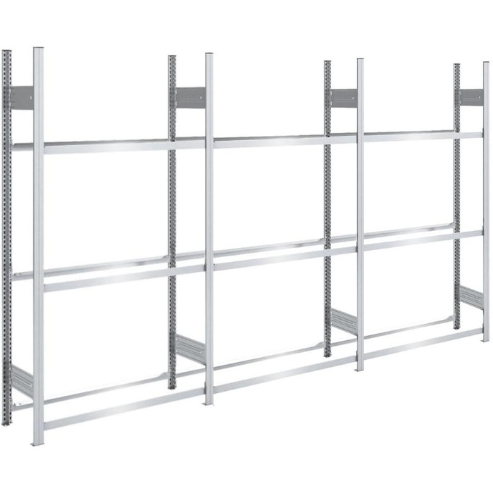 Стеляж для шин PROREGAL PROEGAL – німецька якість, 200x100x43 см, 3 яруси, 150 кг на ярус, до 5 шин на ярус