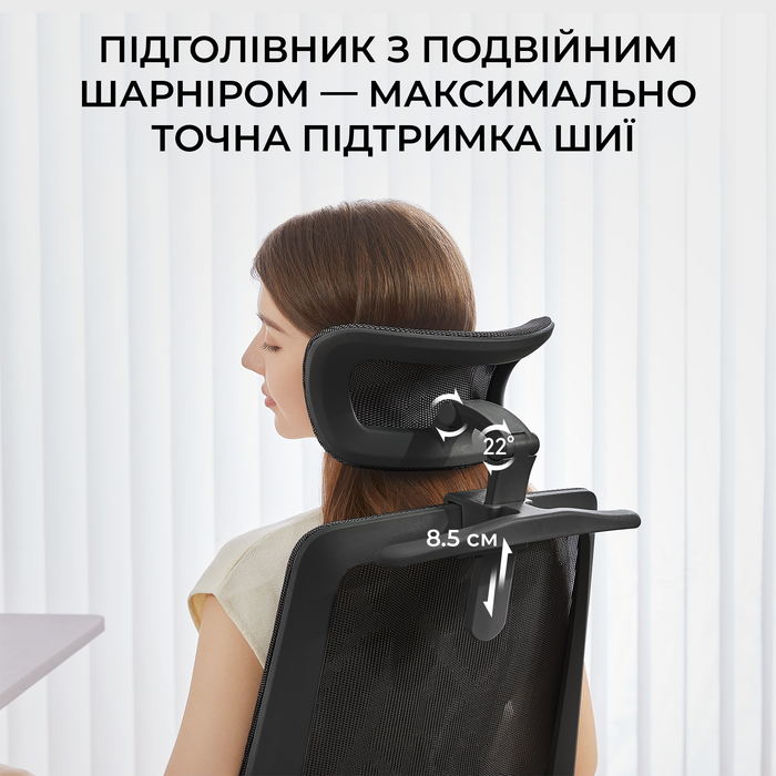 Крісло офісне Sihoo M59AS Mesh Black
