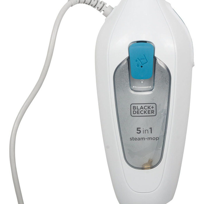 Парова швабра Black+Decker FSM13E5 1300Вт 5-в-1, знімна ручка, набір насадок, пароочисник для підлоги та килимів