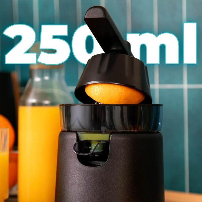 Citruspresse електрична Cecotec EssentialVita Hyden 120 для апельсинів та цитрусових, 120 Вт, чорна