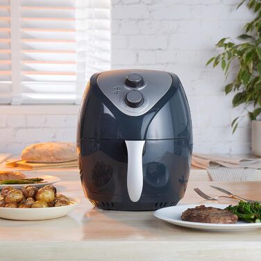 Аерофритюрниця Petra PT5314HEVDEEU10, 3,2 л, антипригарний кошик, циркуляція гарячого повітря, мінімум олії, таймер 30 хв, індикатори роботи, терморегулятор, 1300 Вт