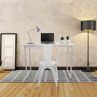 Письмовий стіл для комп'ютера WORKSPACE I 100 x 50 см, білий, hjh OFFICE