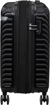 Дорожня валіза American Tourister Mickey Clouds, розмір S, розширювана, 55 см, 38/45 л, чорна з принтом Міккі Мауса, ручна поклажа, на колесах