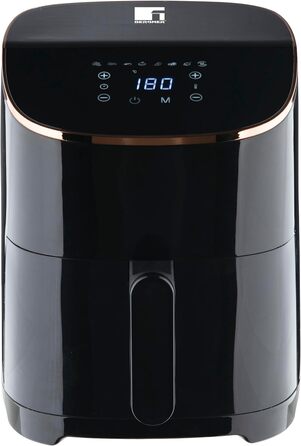 Аерофритюрниця BERGNER Copper 4,8 л, 1300 Вт, антипригарна, таймер, регулювання температури, знімний кошик, мідна