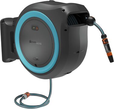 Gardena PowerRoll XXL Solo: Автоматичний шланг-намотувач 40м з акумулятором, бірюзовий (18645-55)