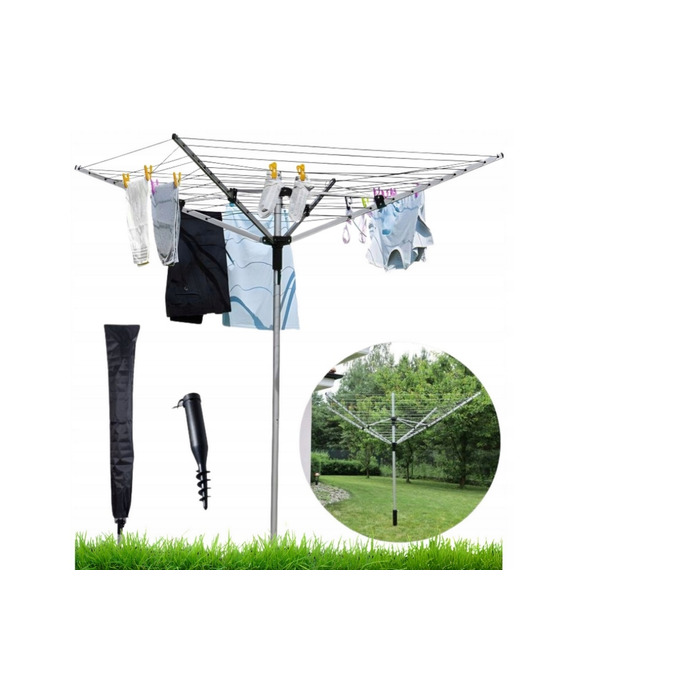 Са drying-сушарка для білизни Rorets садова алюмінієва, 4-ramienna, 50 м