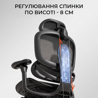 Крісло офісне Sihoo C300 LITE V2 White з підставкою для ніг