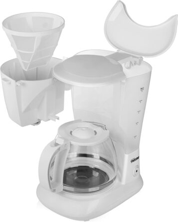 Кавоварка Tristar CM-1252, 1,25 л, 10-12 чашок, для дому і кемпінгу, біла