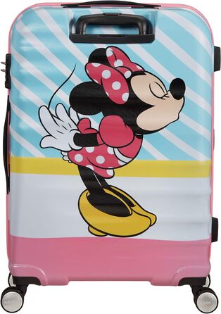 Валіза American Tourister Wavebreaker Disney Minnie Pink Kiss 67 см, 64 л, багатобарвна, спінер