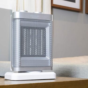 Обігрівач настільний Cecotec ReadyWarm 1500 Max Ceramic Rotate – керамічний, 1500 Вт, з регулюванням температури та 3 режимами, площа обігріву 15 м², білий