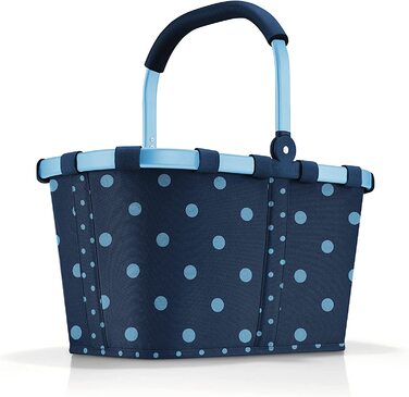 Кошик для покупок reisenthel Carrybag Mixed Dots Blue, 22 л, міцний поліестер, синій з крапками
