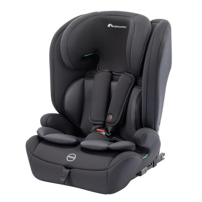 Автокрісло Bebeconfort Mitwachsender Kindersitz 9-36 кг, 15 міс. - 12 років, 76-150 см, збоку захист, 11 положень підголівника, інтегровані підлокітники, EverFix Plus i-Size (Чорний)