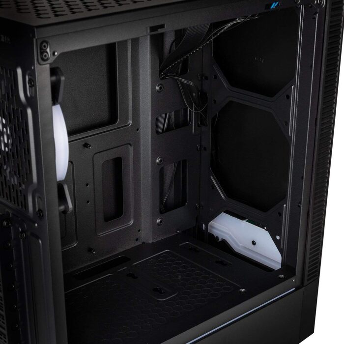 Ігровий корпус Kolink Inspire K9 ARGB Midi-Tower з підсвіткою, скляною панеллю та підтримкою RGB, чорний