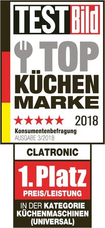 Кухонна машина Clatronic Retro 5 л, 1100 Вт, тістоміс, м'ятно-зелена, з гачком і вінчиком, з кришкою та отвором для додавання інгредієнтів, модель KM 3711