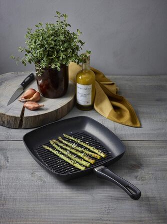 SCANPAN Classic Grill Pan 27x27 см | Індукційна сковорода-гриль | Stratanium+ антипригарне покриття | Для духовки | SCANPAN