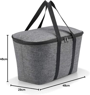 Сумка-холодильник Reisenthel Carrybag з ізотермічною сумкою для покупок (Чорний + Срібний Твіст)