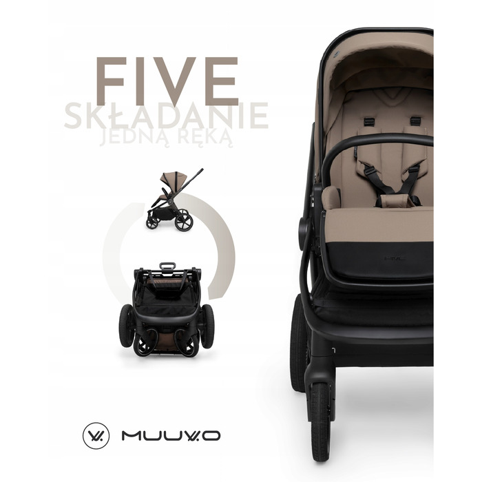 Дитячий візок 2в1 Muuvo FIVE Mokka