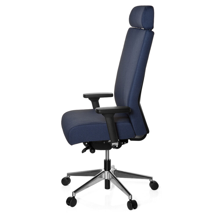 Офісне крісло / поворотне крісло PRO-TEC XXL з повною м'якою оббивкою Blue HJH OFFICE