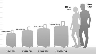 Валіза U.S. Traveler Boren, жорсткий корпус з полікарбонату, міцна, 8 обертових коліс, алюмінієва ручка, чорна, велика 30 дюймів
