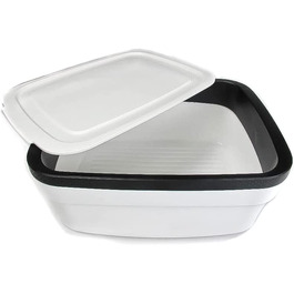 Контейнер для зберігання хліба Tupperware BrotMax 2, білий/чорний, бокс для хліба