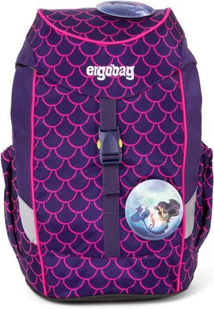 Дитячий рюкзак ergobag mini, ергономічний, 10 л, для А4, ліловий Perlentauchbär