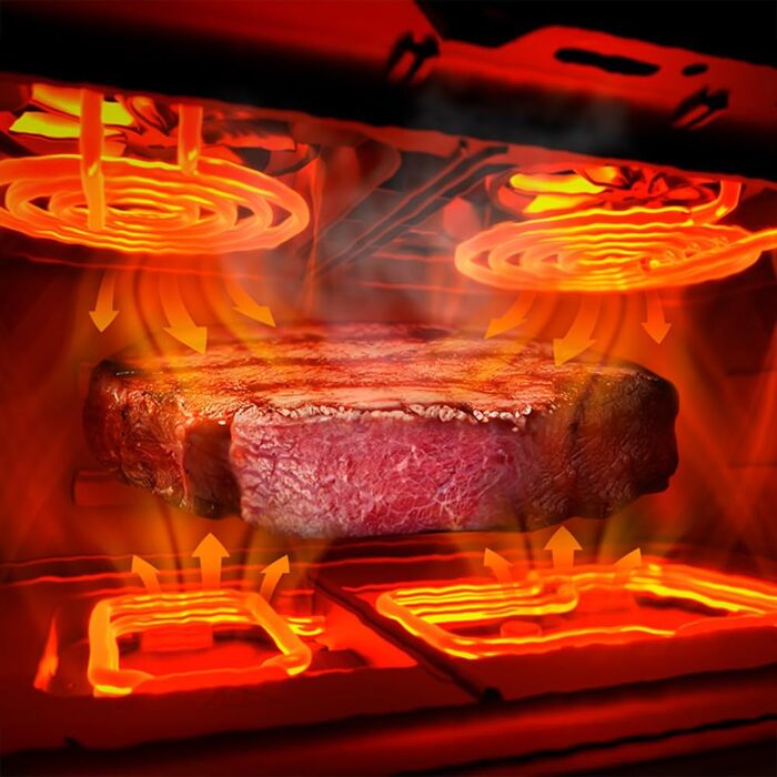 Аерофритюрниця Cecotec Cecofry & Grill Duoheat 4000 з грилем, 4 л, 1900 Вт, регулювання температури 40-200°C, 10 програм, Inox