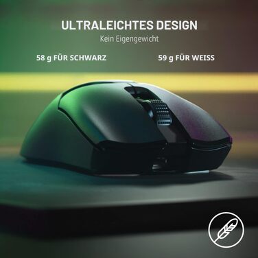 Ігрова миша Razer Viper Mini — ультралегка дротова миша (61г), оптичний сенсор 8500 DPI, перемикачі Razer Optical, кабель Speedflex, RGB Chroma