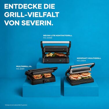 Контактний електрогриль 3-в-1 Severin Kontakt-Grill Sevini Flex, 2000W