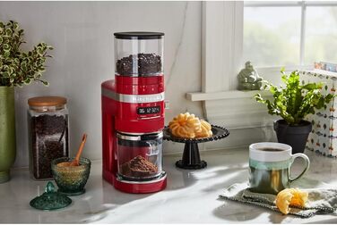 Кавомолка електрична KitchenAid Artisan 5KCG8433 Empire Red для еспресо та френч-пресу
