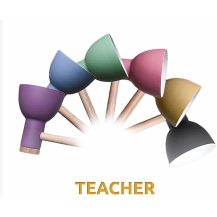 Настільна лампа Bel Air Home TEACHER 1xE27 з металу й дерева, сіра, для робочого столу, офісу, вітальні або спальні