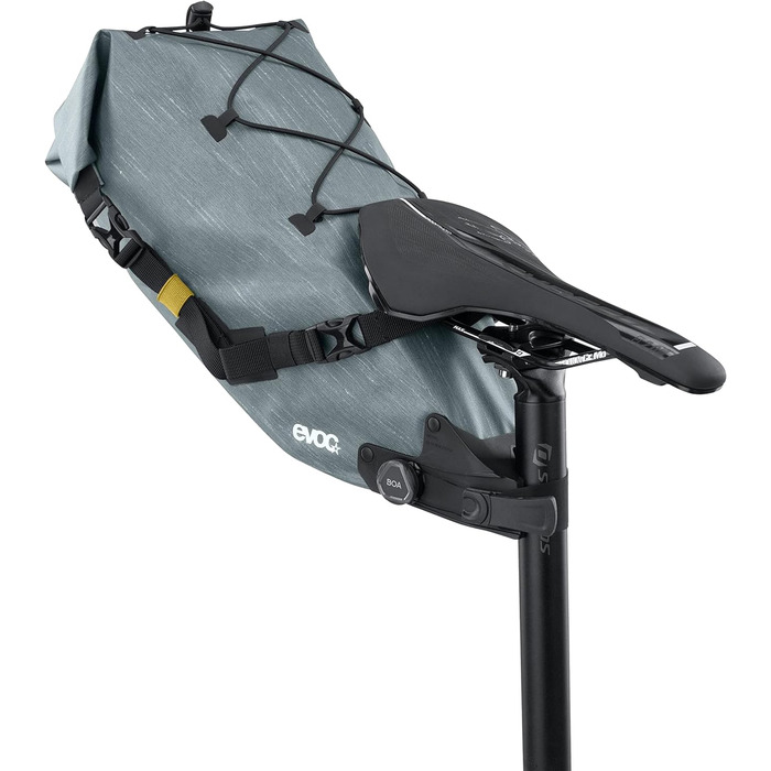 Велосипедна підсідельна сумка EVOC SEAT PACK BOA WP 8, водонепроникна, 8 л, сталева, легкий аксесуар для велосипеда