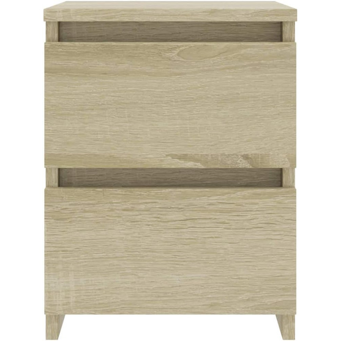 vidaXL Комплект з 2 тумбочок з 2 шухлядами, дуб сонома, 30x30x40 см, ДСП, приліжкові тумби для спальні