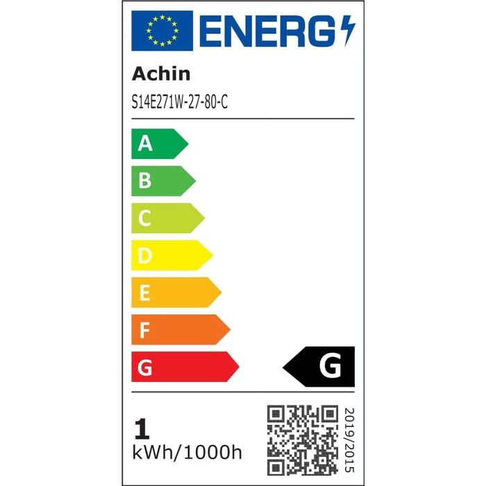 LED гірлянда Achin 15M для зовнішнього використання, тепле біле світло 2700K, 25+2 лампочки G40 E12, диммування, для саду, вечірки, тераси