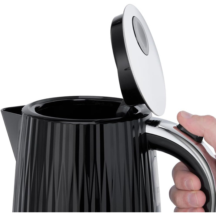 Електричний чайник Russell Hobbs Eden 1.7л 2400W, колір малиновий (Himbeere), нержавіюча сталь, з фільтром від накипу та індикатором рівня води, модель 27362-70