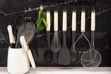 Ложка для морозива KitchenAid з порційним механізмом, нержавіюча сталь, колір: мигдальний крем