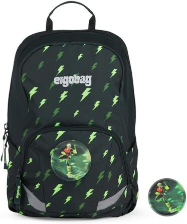 Дитячий рюкзак ergobag Ease Large 10 л, легкий, чорний, для школи та дитсадка