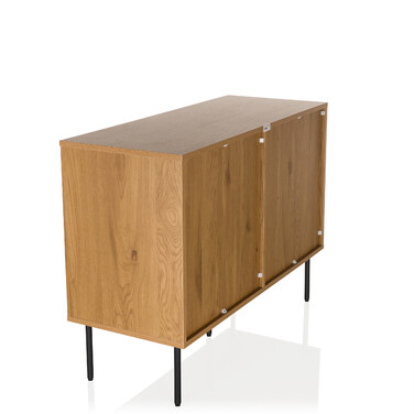 Сервант LINNO S 100x40x74 см, 2 дверцята, дуб, hjh LIVING