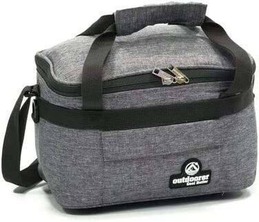 Термосумка outdoorer Cool Butler 6 л сіра – ізотермічна складна сумка-холодильник для продуктів, пікніка та транспортування їжі