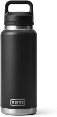 Термос YETI Rambler з кришкою Chug, чорний, 1 літр (36 oz)