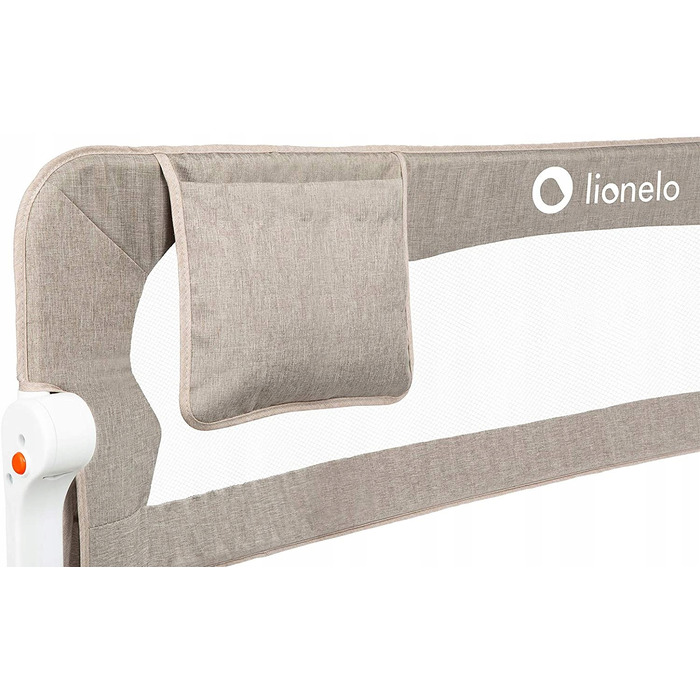 Захисна бічна стінка для ліжка Lionelo Eva, 42 x 150 см, бежева