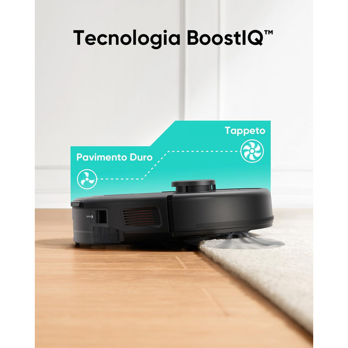 Робот-пилосос eufy L60 з базою самостійного очищення, потужність 5000Pa, захист від намотування волосся, 60 днів без випорожнення, лазерна навігація iPath (відновлений), гібридна модель
