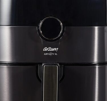 Фритюрниця Arzum Airtasty AR2074-G, без масла, XL об'єм, цифрове керування, 8 програм, срібляста