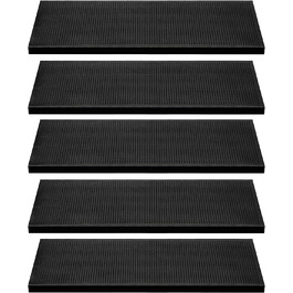 Килимки для сходів BigDean 5 шт 75x25 см чорні