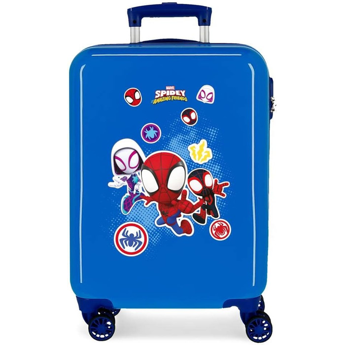 Дитяча валіза Marvel Spiderman Go Webs Go, 38x55x20 см, жорсткий ABS, 34 л, 2 кг, 4 подвійних колеса, кодовий замок